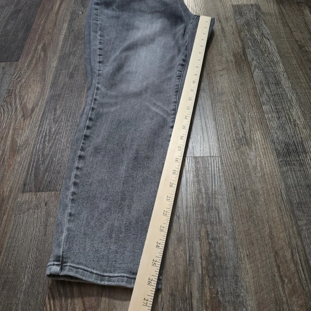 Judy Blue Slim Fit Jeans Women 20W Gray Faded High Rise Stretch Curvy Stretchy